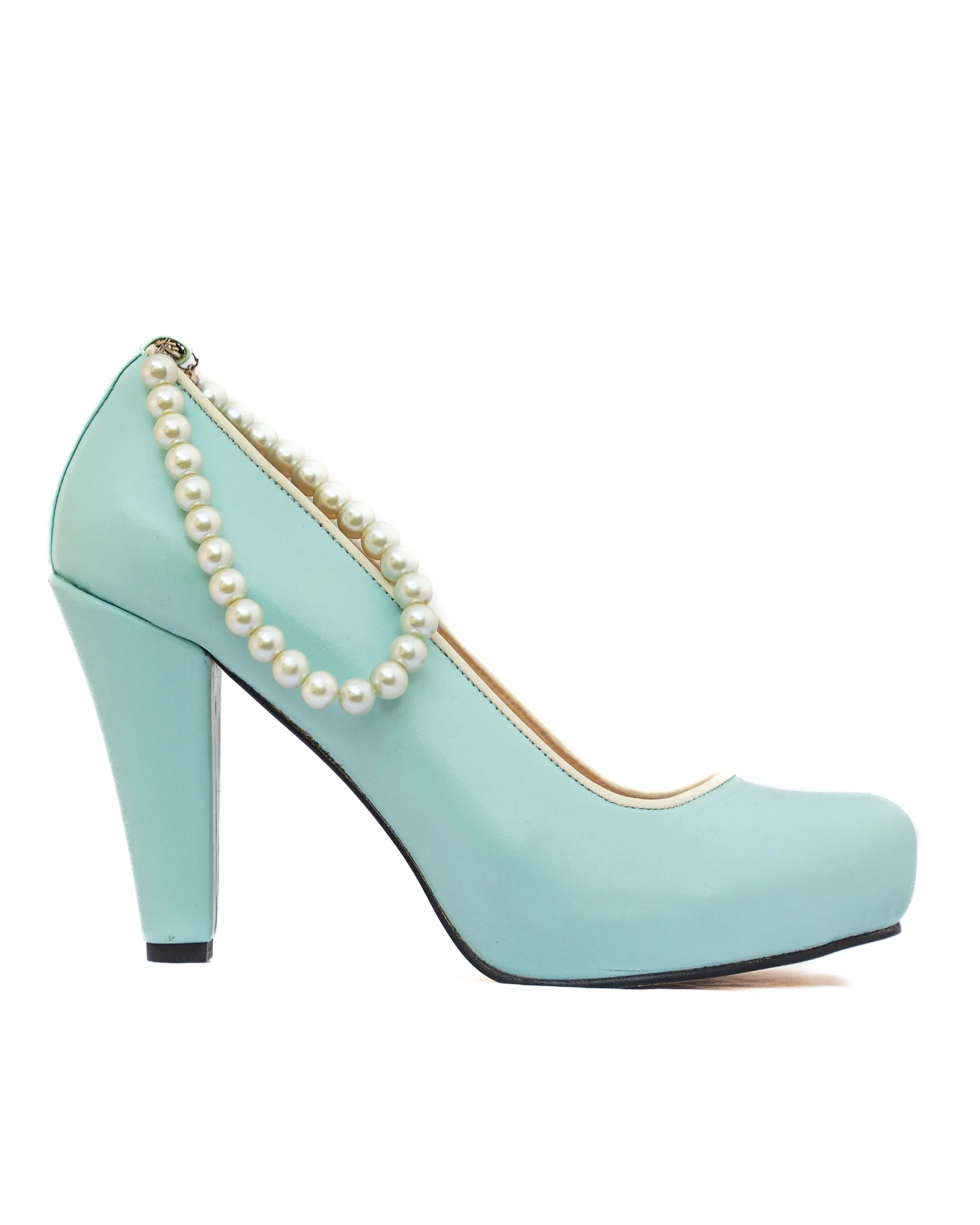 Tiffany Blue Pearl Pumps