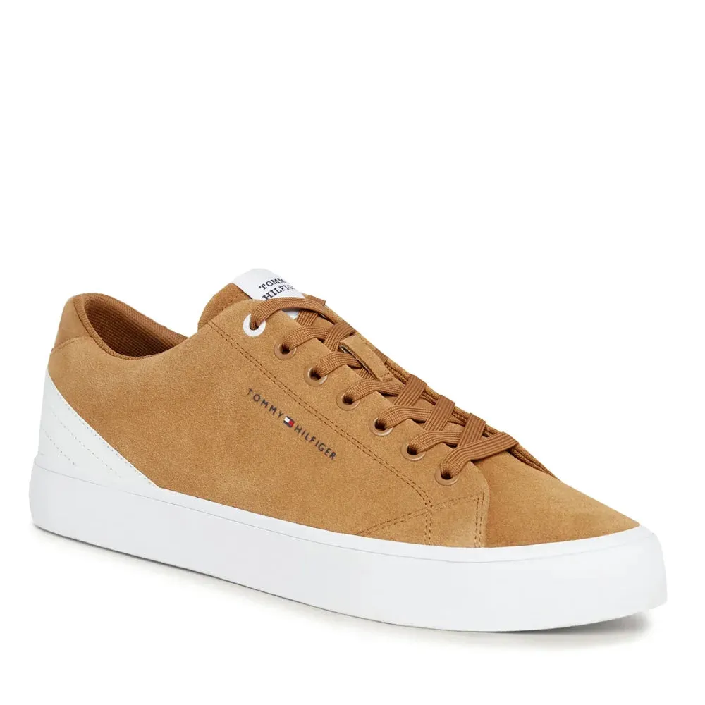 Tommy Hilfiger Th Hi Vulc Core Low Suede Sneakers Men FM0FM04817-TAN