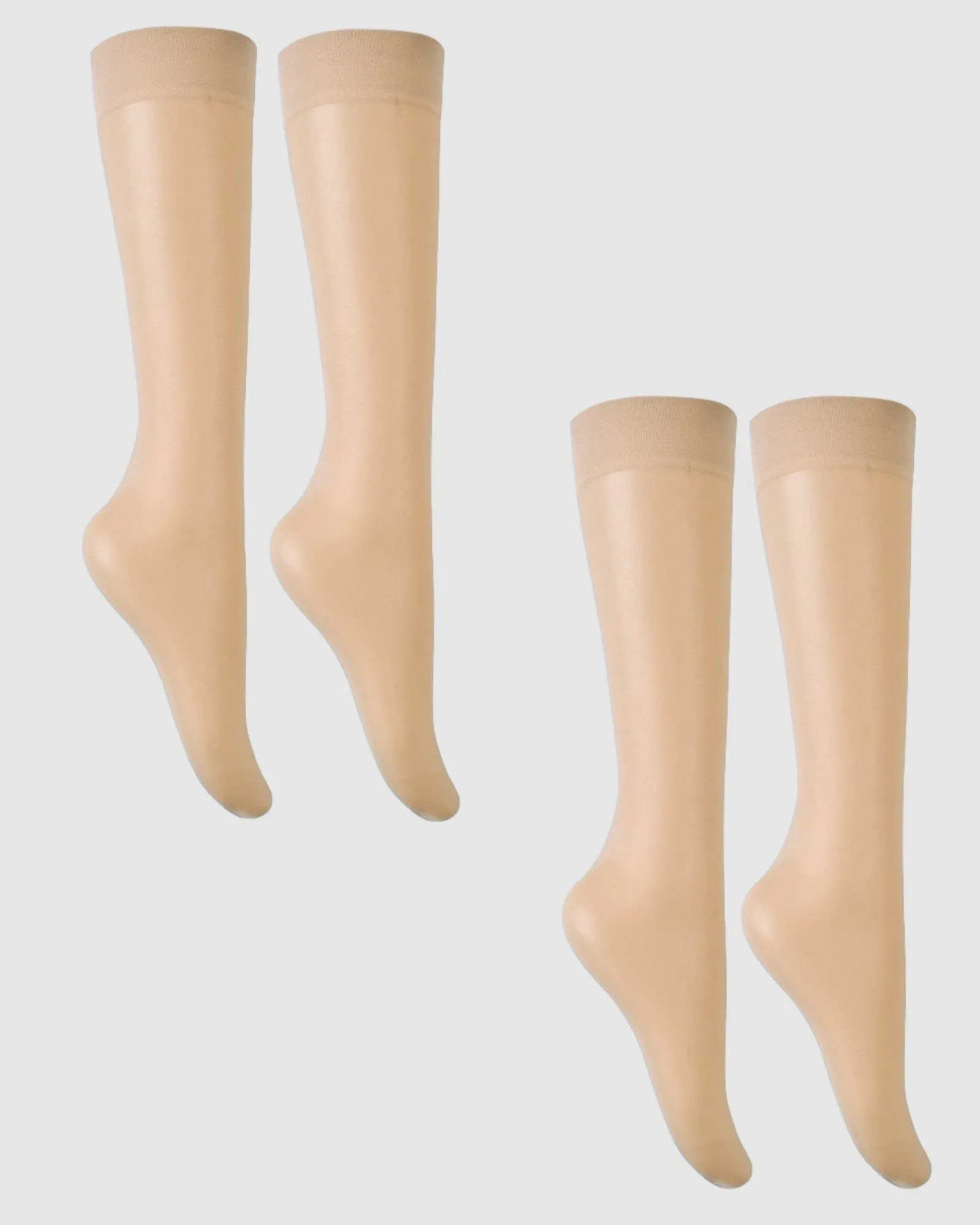 Ultra Sheer Calf Socks - 2 Pack