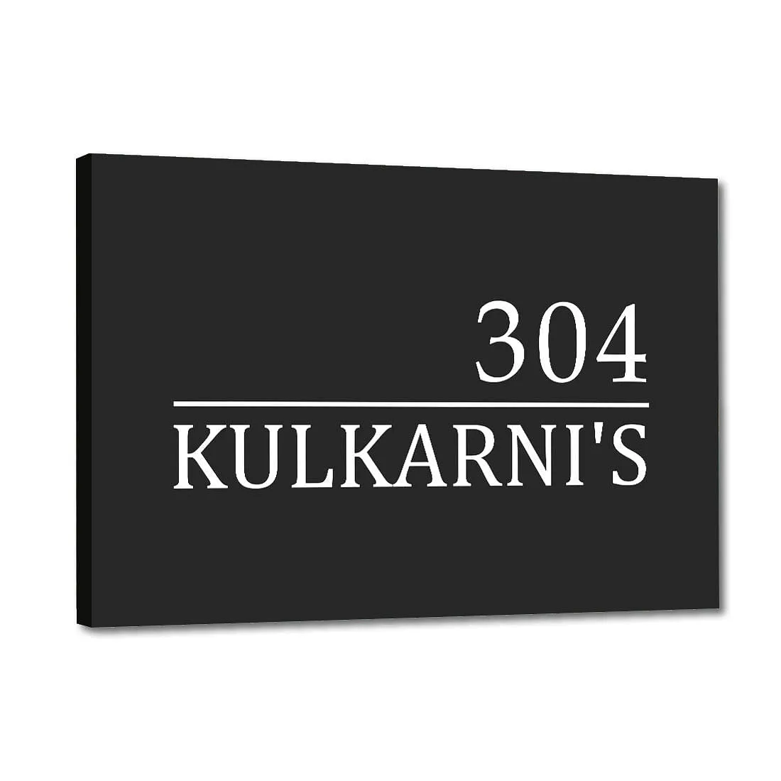 Unique Name Plate Designs for Flats Homes-Classy Minimal