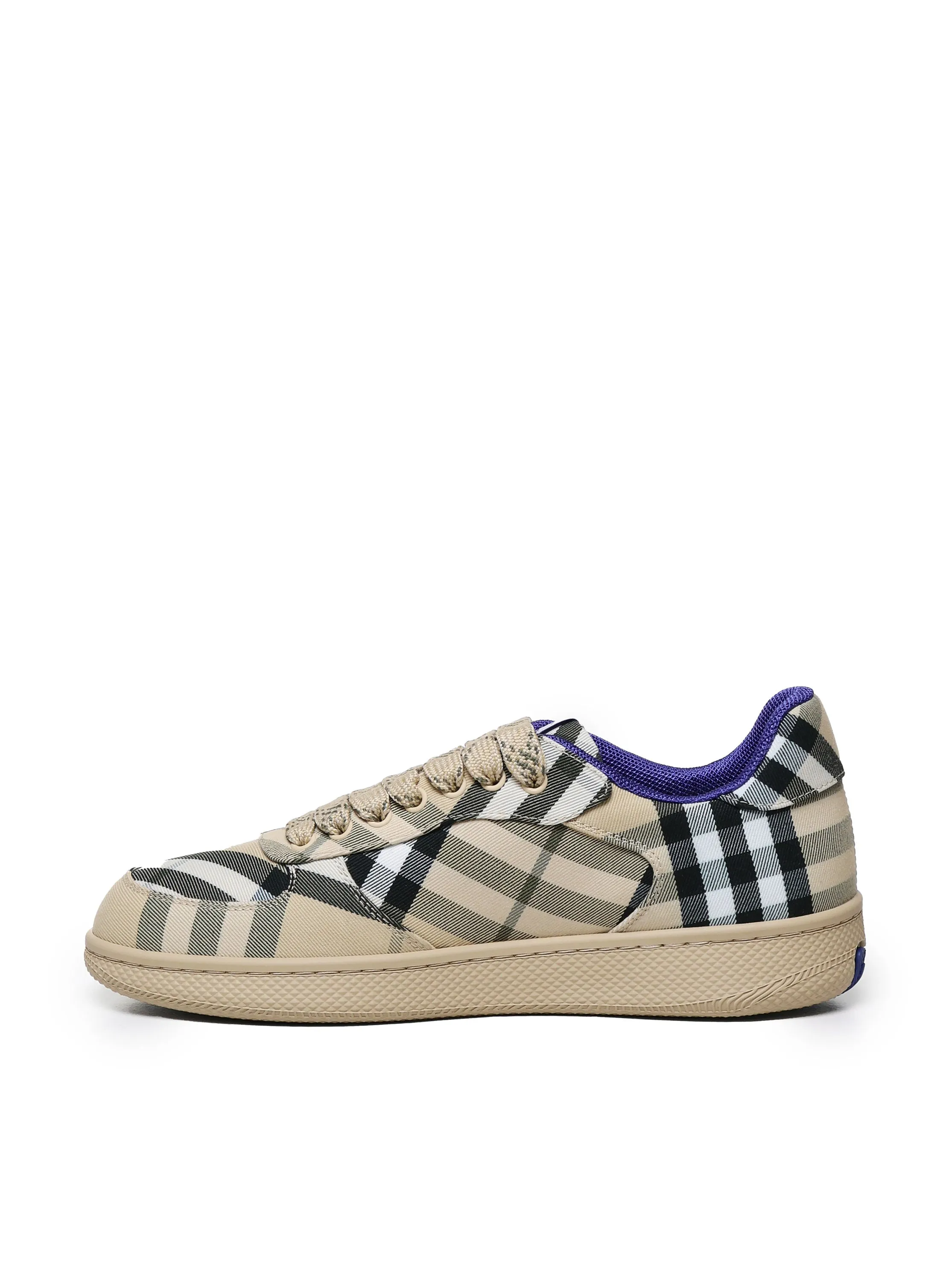 Vintage Check Lace-Up Sneakers