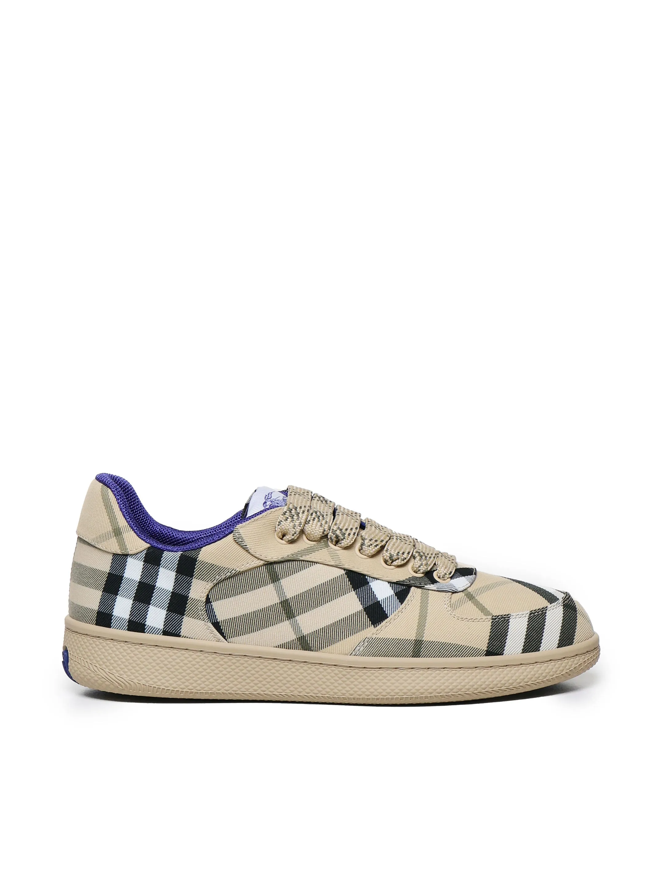 Vintage Check Lace-Up Sneakers