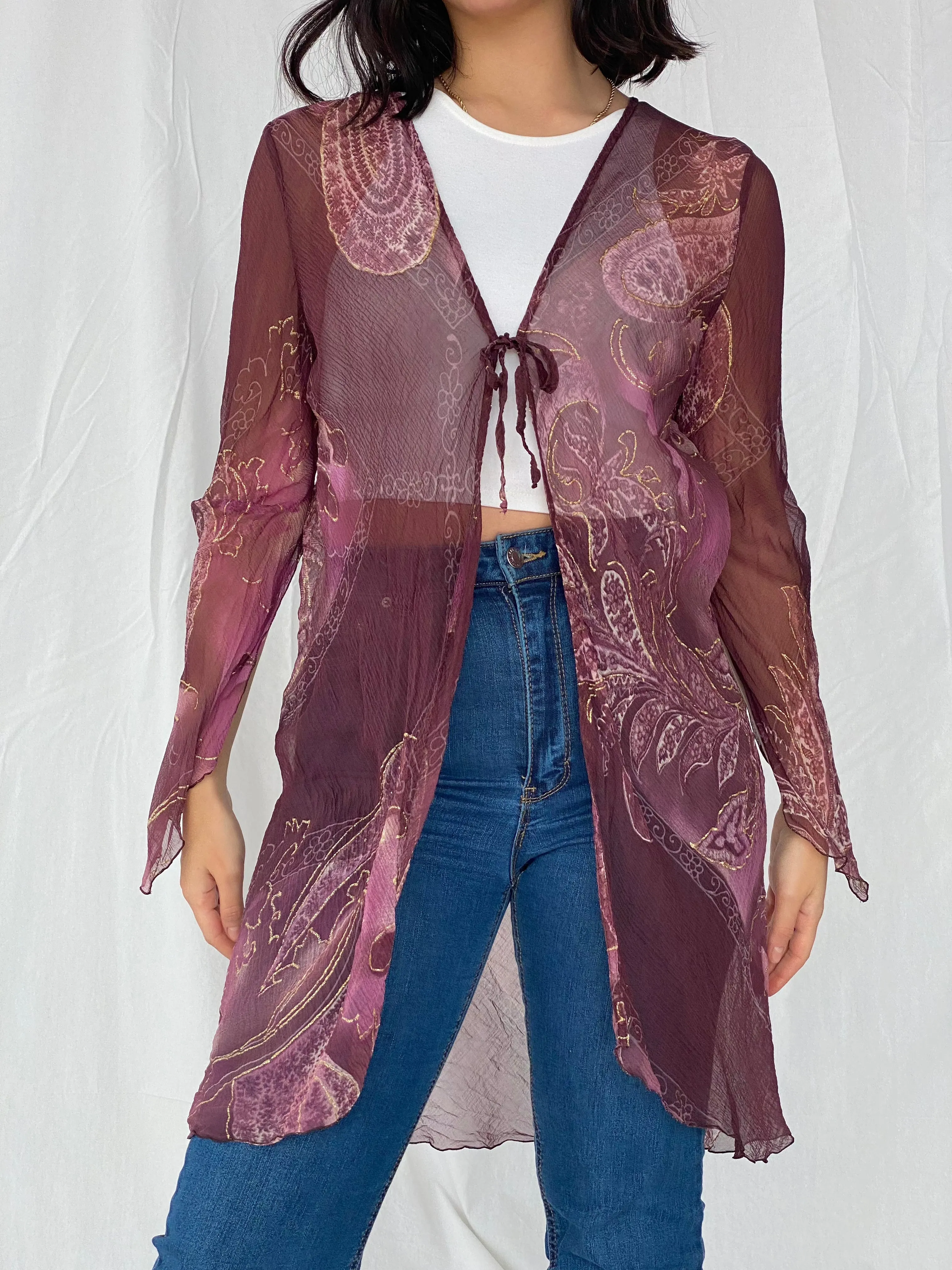 Vintage Cristina Capucci Sheer Cardigan