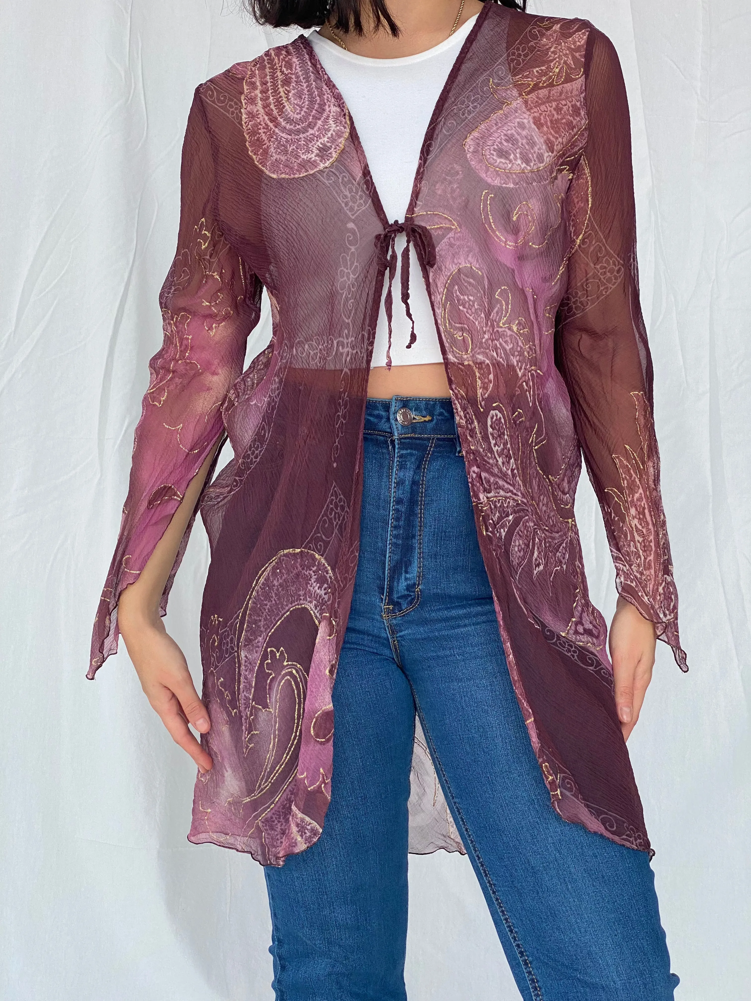 Vintage Cristina Capucci Sheer Cardigan