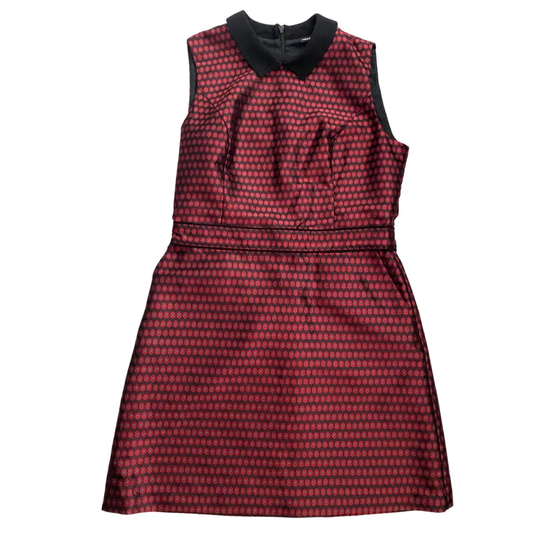 Warehouse Collared Shift Dress Red SIZE 10