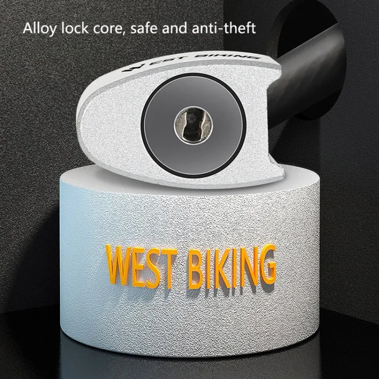 WEST BIKING YP0705066 Lengthen Steel Cable Lock Motorcycle Mountain Bike Bicycle Anti-Theft Lock(Cable Lock)