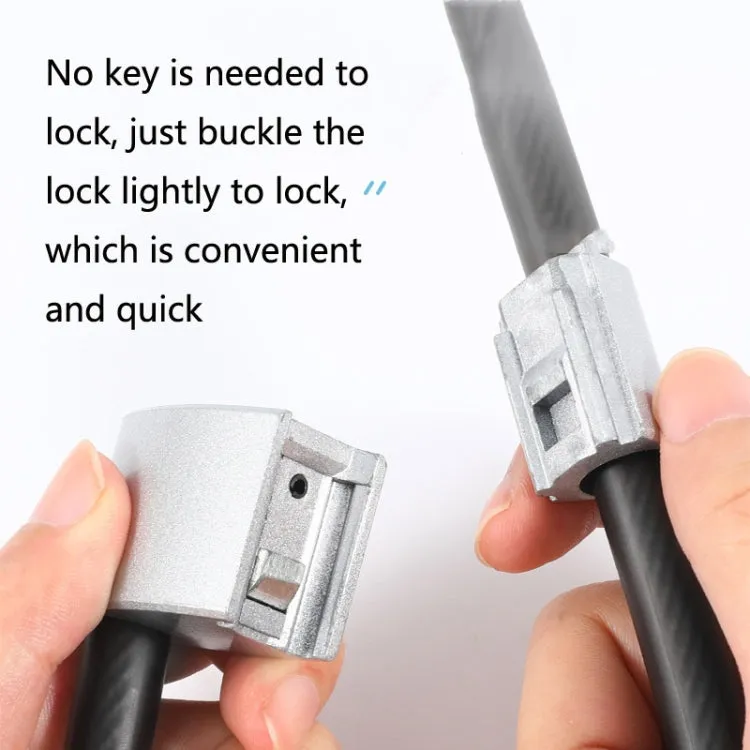 WEST BIKING YP0705066 Lengthen Steel Cable Lock Motorcycle Mountain Bike Bicycle Anti-Theft Lock(Cable Lock)