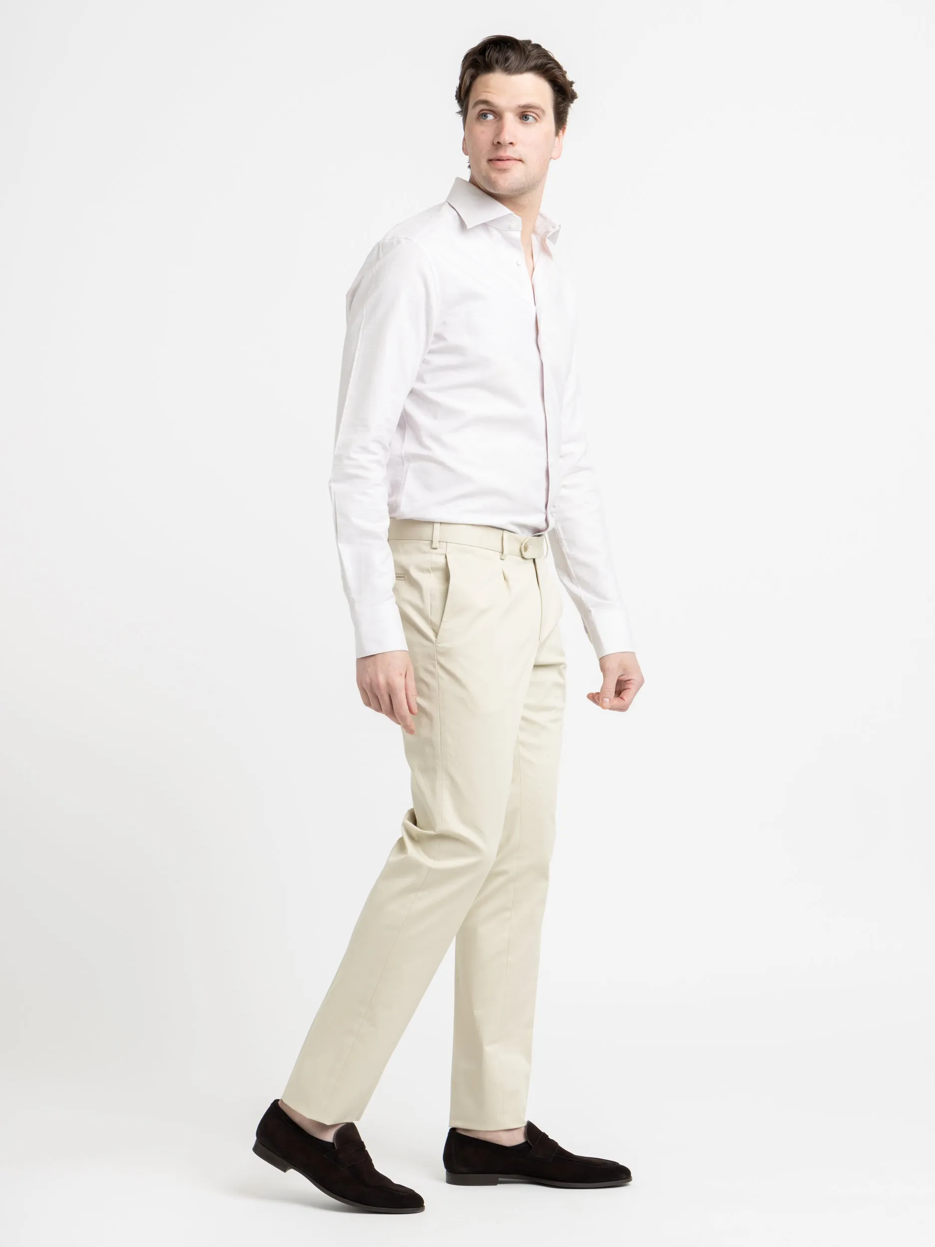 White Twill Stretch Shirt