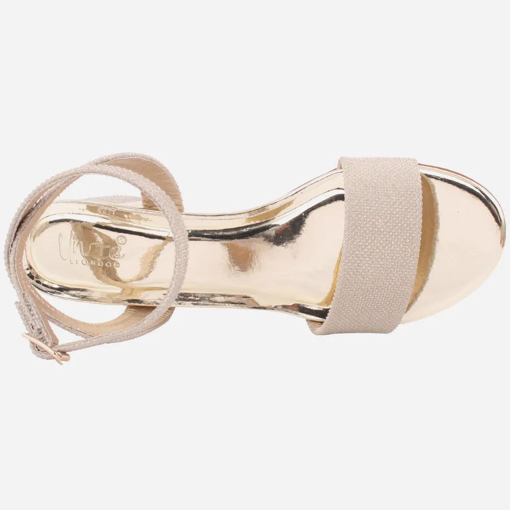 Women "Susan" Block Heel Adjusting Buckle Sandals