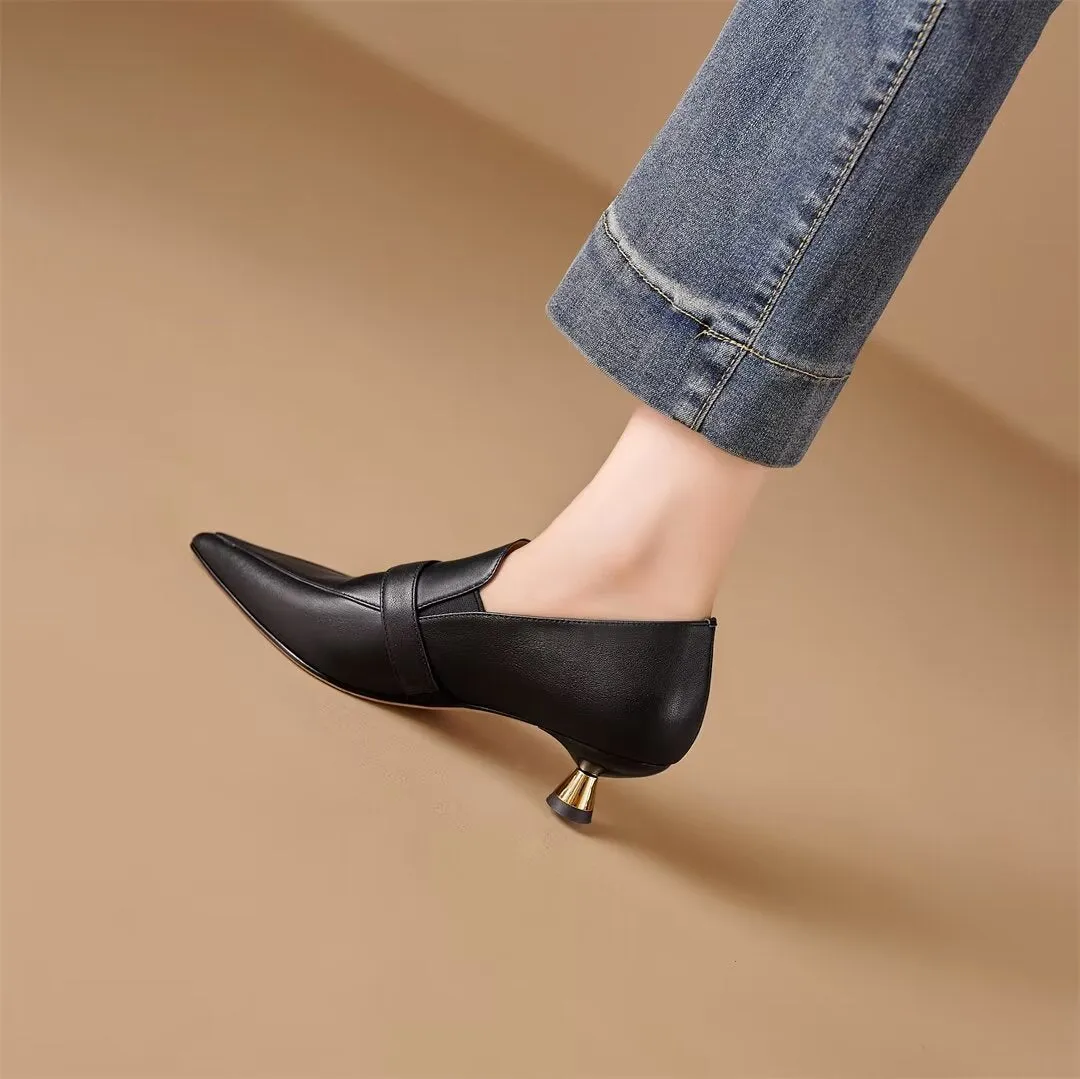 Women's Pumps with Sleek Thin Heel