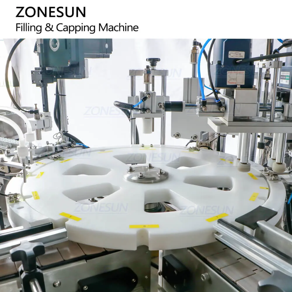 ZONESUN ZS-AFC11 Automatic Roll-on Bottle Filling Capping Machine For Deodorant Perfume Oil With Vibratory Bowl Sorter