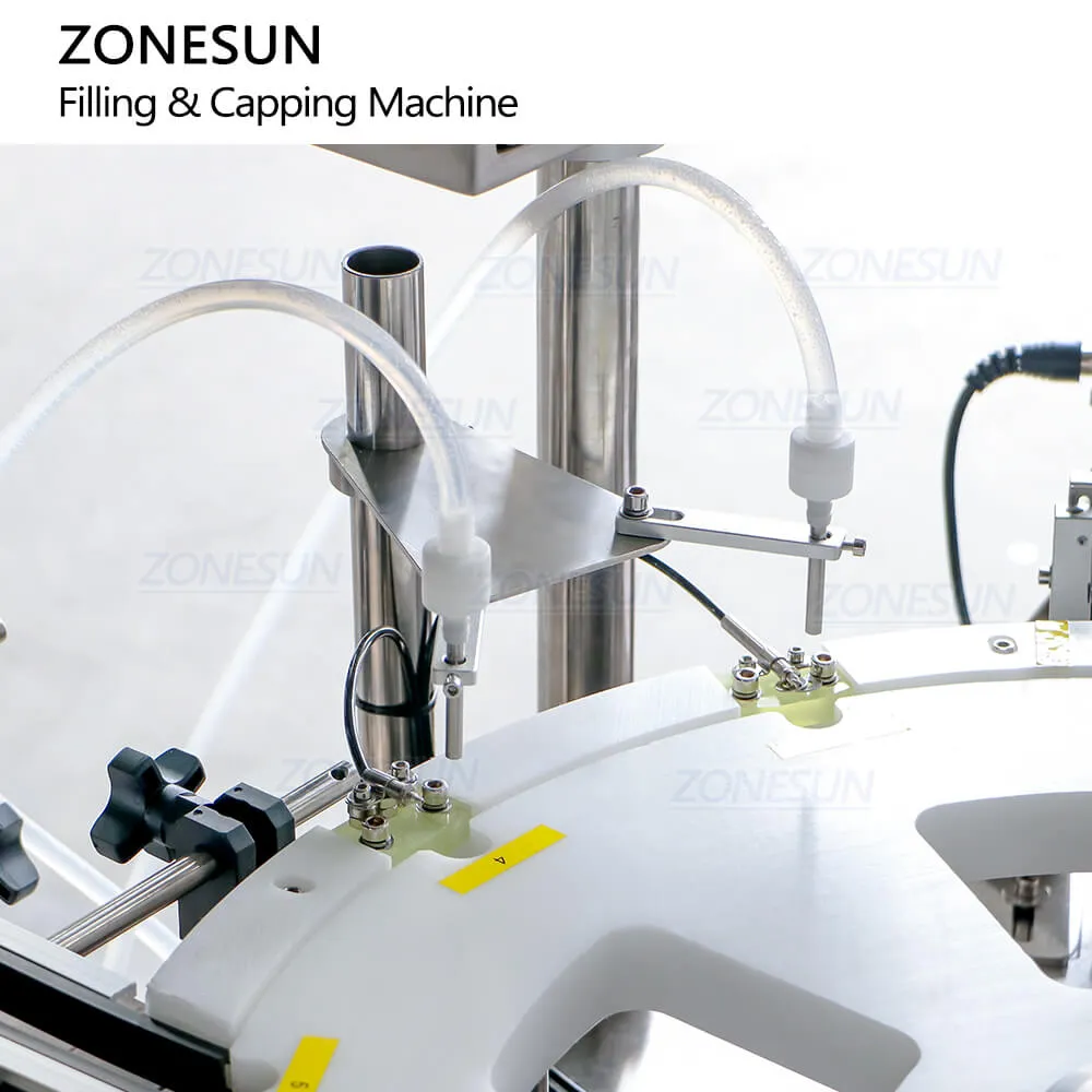 ZONESUN ZS-AFC11 Automatic Roll-on Bottle Filling Capping Machine For Deodorant Perfume Oil With Vibratory Bowl Sorter