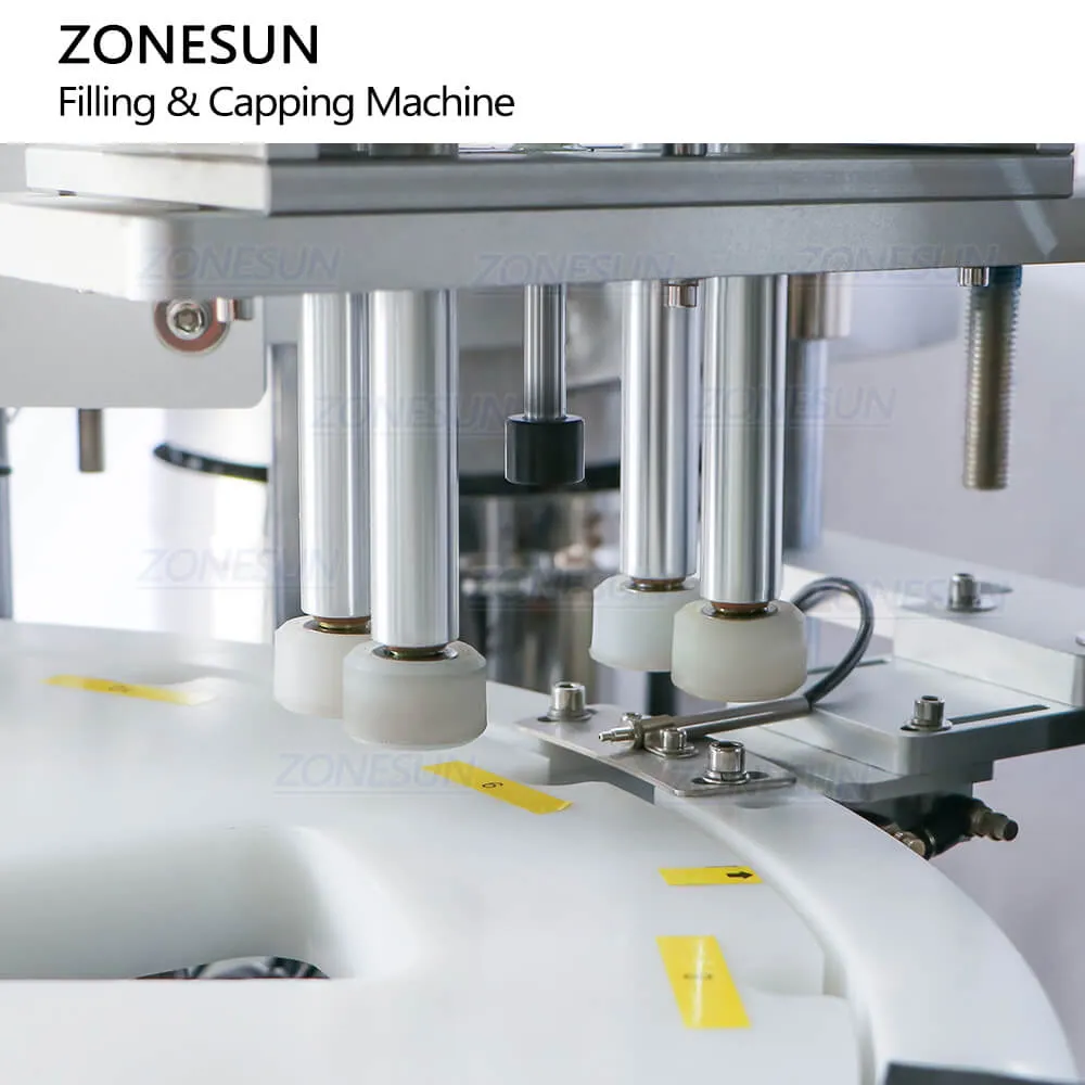 ZONESUN ZS-AFC11 Automatic Roll-on Bottle Filling Capping Machine For Deodorant Perfume Oil With Vibratory Bowl Sorter